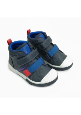 BOTIN COLLOKY NIÑO AZUL CUERO DOS VELCRO1