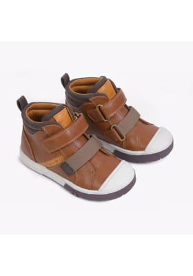 BOTIN COLLOKY NIÑO CAFÉ DOS VELCROS