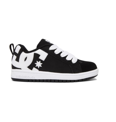 ZAPATILLA DC COURT GRAFFIK ADBS100207 BLACK/WHITE1