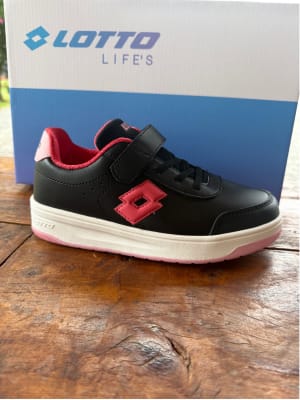 ZAPATILLA LOTTO MILAN JR BLACK J0891-1