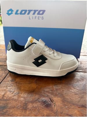 ZAPATILLA LOTTO MILAN JR WHITE J0886-1