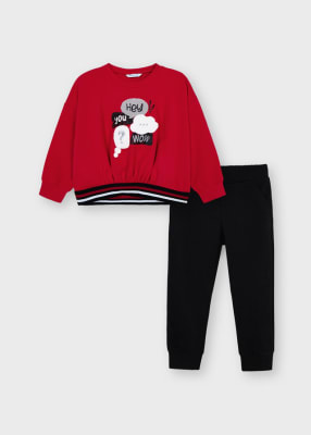 CONJUNTO MAYORAL POLERON Y BUZO ROJO 483924