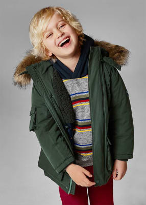 PARKA MAYORAL CAPUCHA DE PELO ENELDO 441638