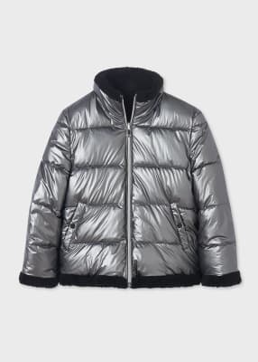 CHAQUETA MAYORAL REVERSIBLE BORREGO TITANIO 74411