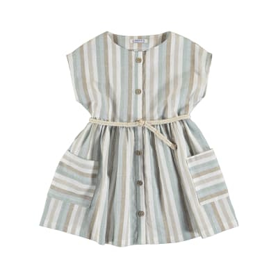 Vestido Mayoral rayas lino 392958
