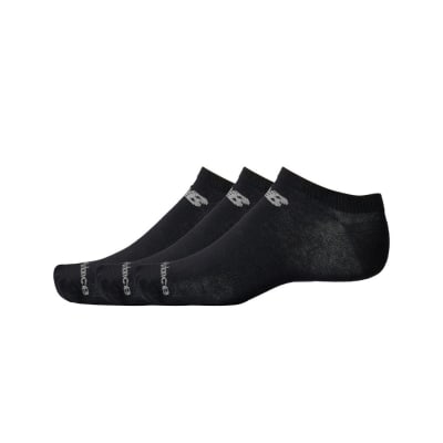 CALCETINES NEW BALANCE Flat Knit No Show Socks 3 Pack NEGRO CORTO LAS51403BK