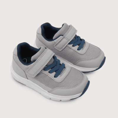 ZAPATILLA OPALINE NIÑO DEPORTIVA VELCRO GRISES -47250311