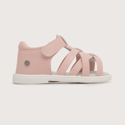 SANDALIA OPALINE NIÑA TRAS CRUZADAS ROSADA VELCRO 432202-30