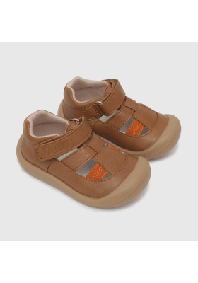 SANDALIA COLLOKY NIÑO CAFÉ CON VELCRO 230102-663
