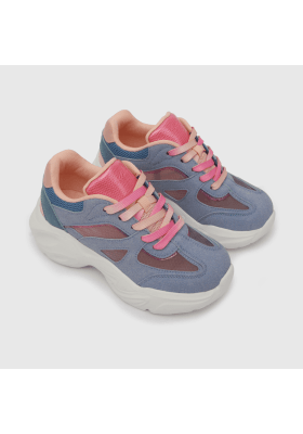 ZAPATILLA COLLOKY NIÑA AZUL CHUNKY CON CORDON 574002501