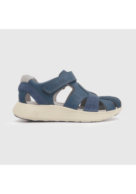 SANDALIA COLLOKY NIÑO AZUL, CUERO VELCRO 535901-50