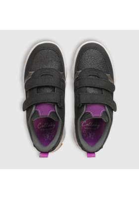 ZAPATILLA COLLOKY NIÑA CHUNKY DOBLE VELCRO NEGRO 573802-01