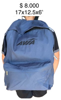 MOCHILA AVIA AZUL AMARINO 11-51822-AZULMARINO TAMAÑO 17X12.5X6