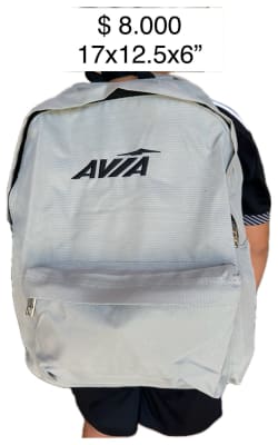 MOCHILA AVIA GRIS 11-51822-GRIS TAMAÑO 17X12.5X6