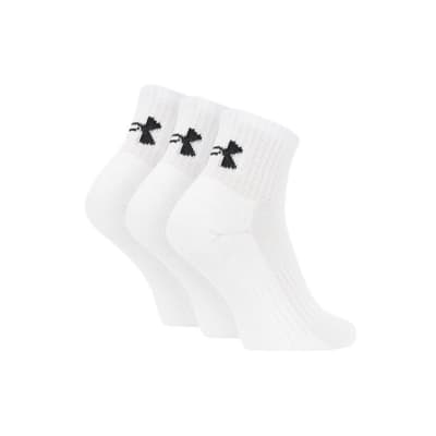 CALCETAS UNDER ARMOUR UNISEX COTTON BLANCA 1358344-1001