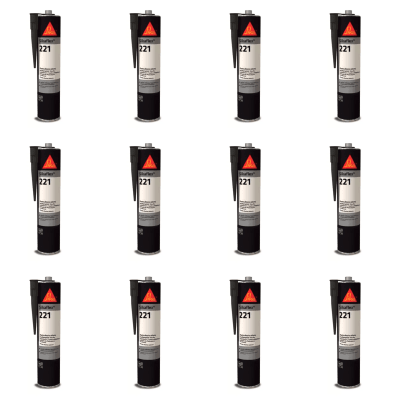 Pack 12 SIKAFLEX 221 NEGRO 300ML1