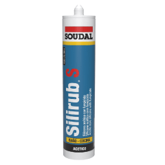 SOUDAL SILIRUB S SILICONA ACETICA CON FUNGICIDA