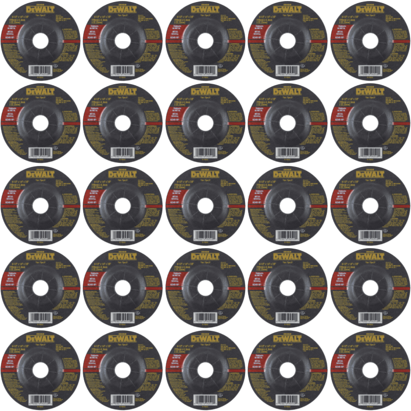 PACK 25 DISCOS DESBASTE METAL 4 1/2