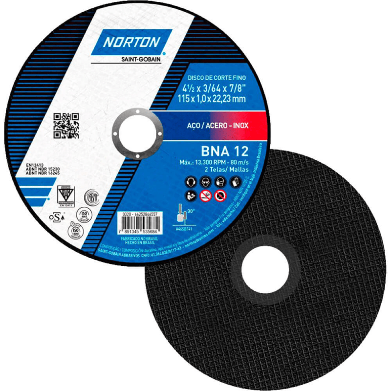 PACK 25 DISCOS CORTE ACERO INOX 4 1/2