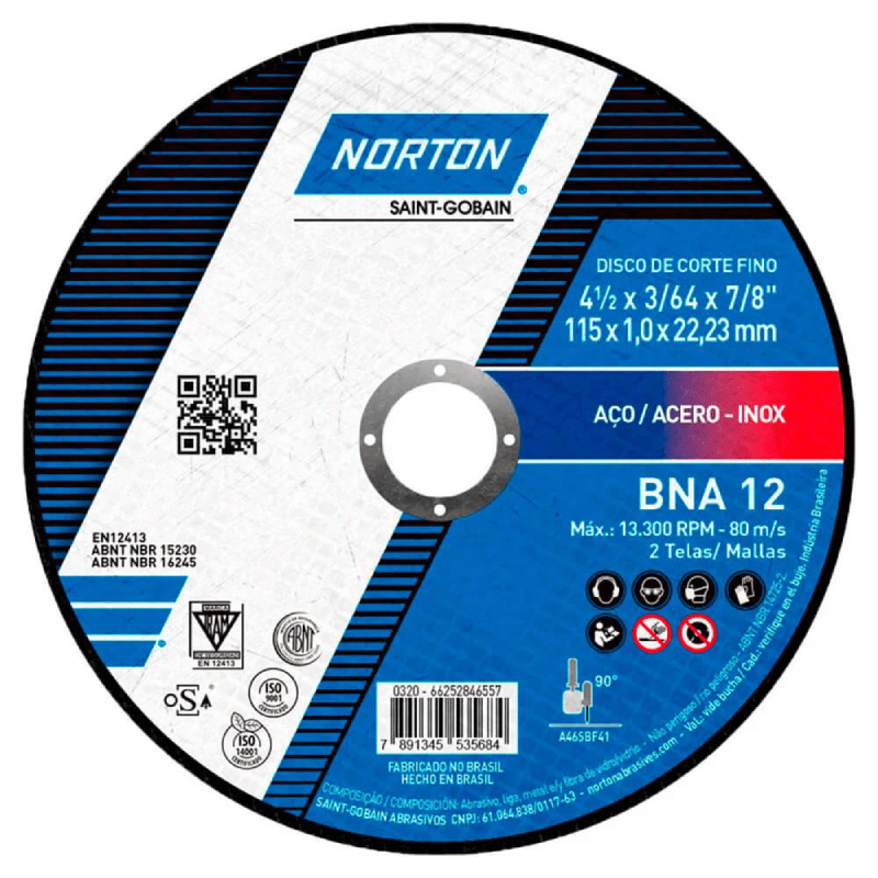 PACK 25 DISCOS CORTE ACERO INOX 4 1/2