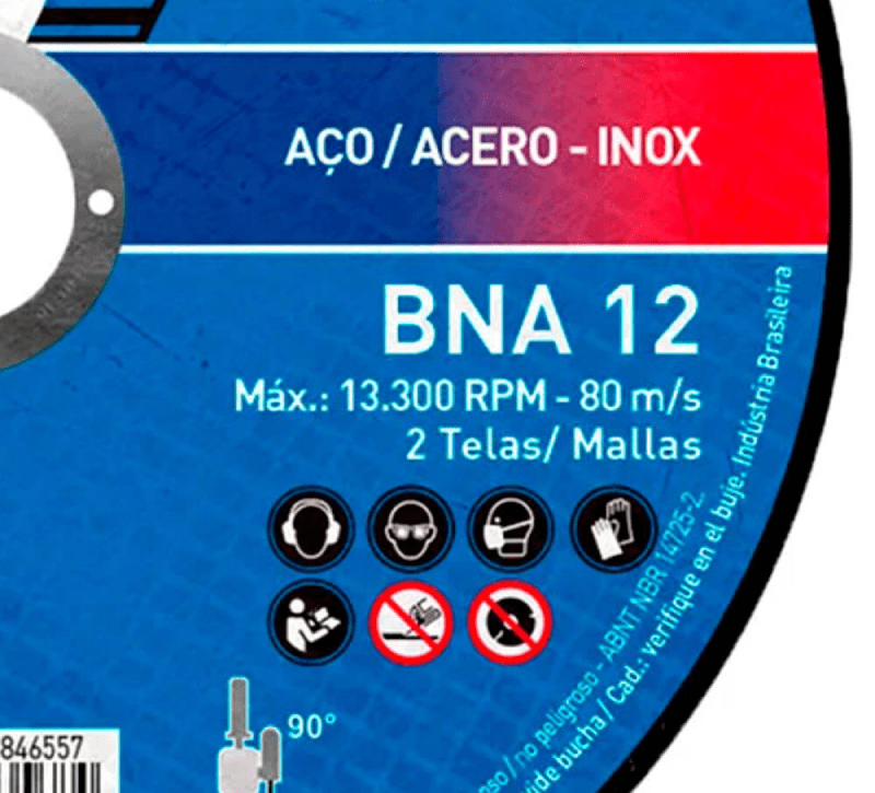 DISCO CORTE ACERO INOX 4 1/2