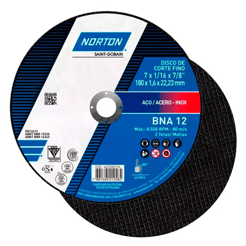 PACK 5 DISCOS CORTE ACERO INOX 7