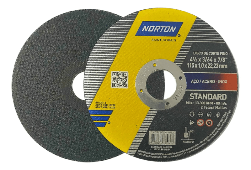 Pack 24 Discos de Corte Acero Inox 4 1/2