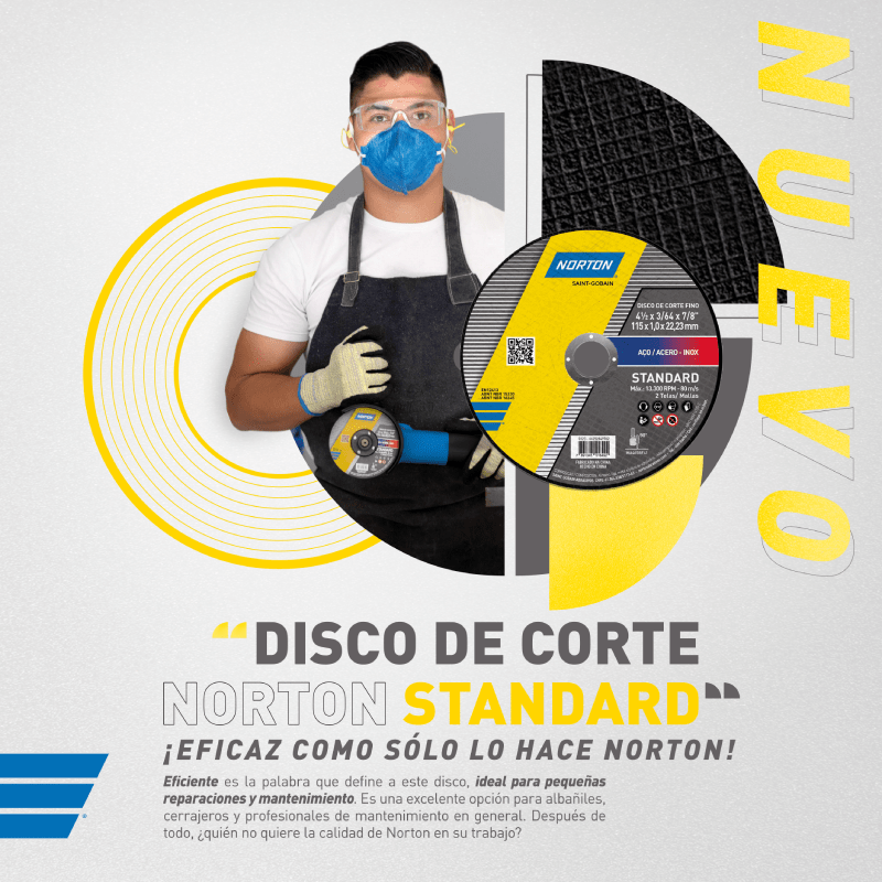 Disco Corte Acero Inox 4 1/2