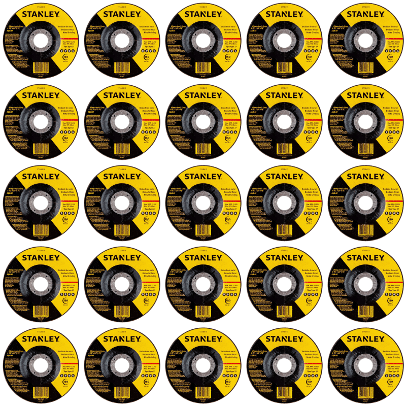 PACK 25 DISCOS DESBASTE METAL 4 1/2