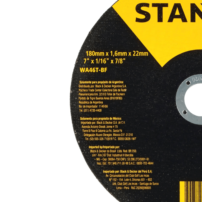 DISCO CORTE ACERO INOX 7