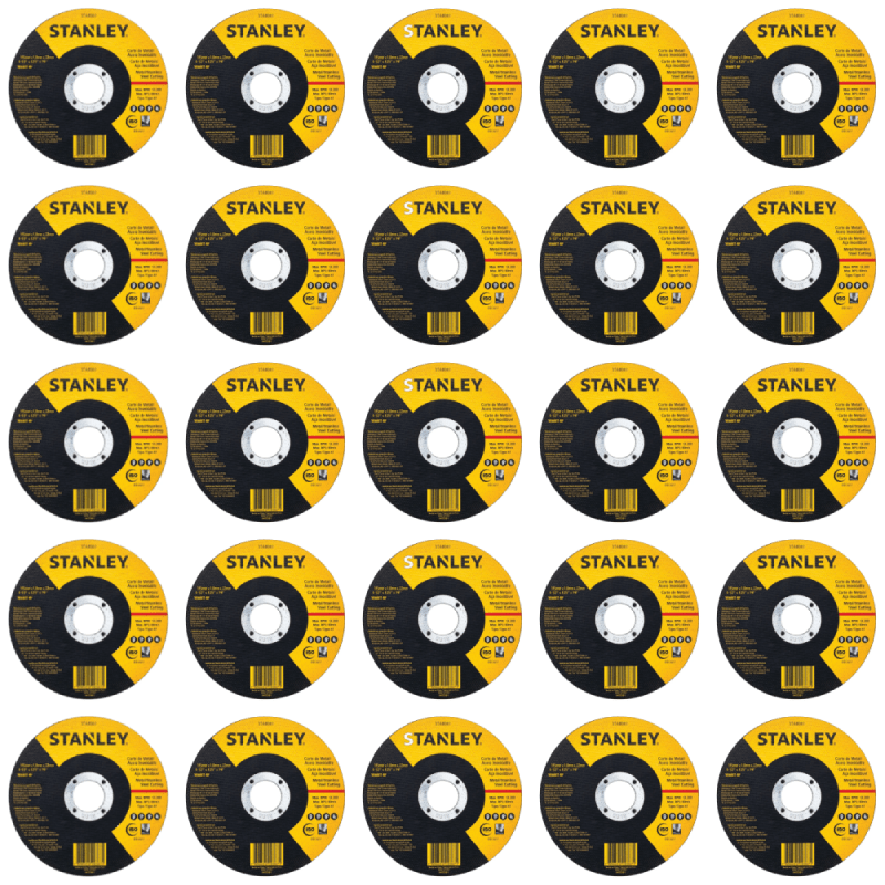 PACK 25 DISCOS CORTE ACERO INOX 4 1/2