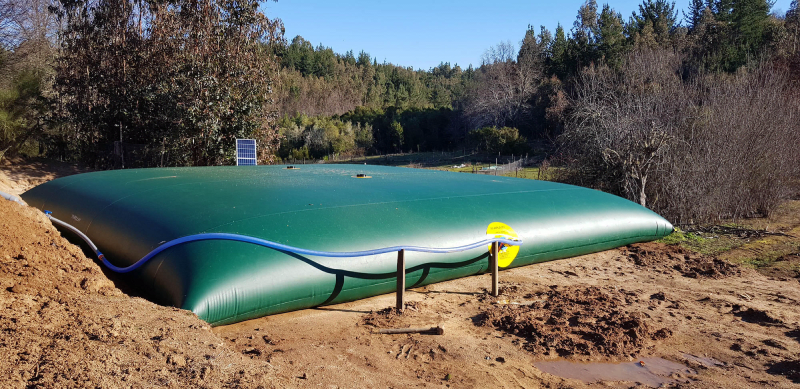 Estanque Cisterna Flexible 100M3 (9.2x9.7x1.6m) 2 Válvulas de 2