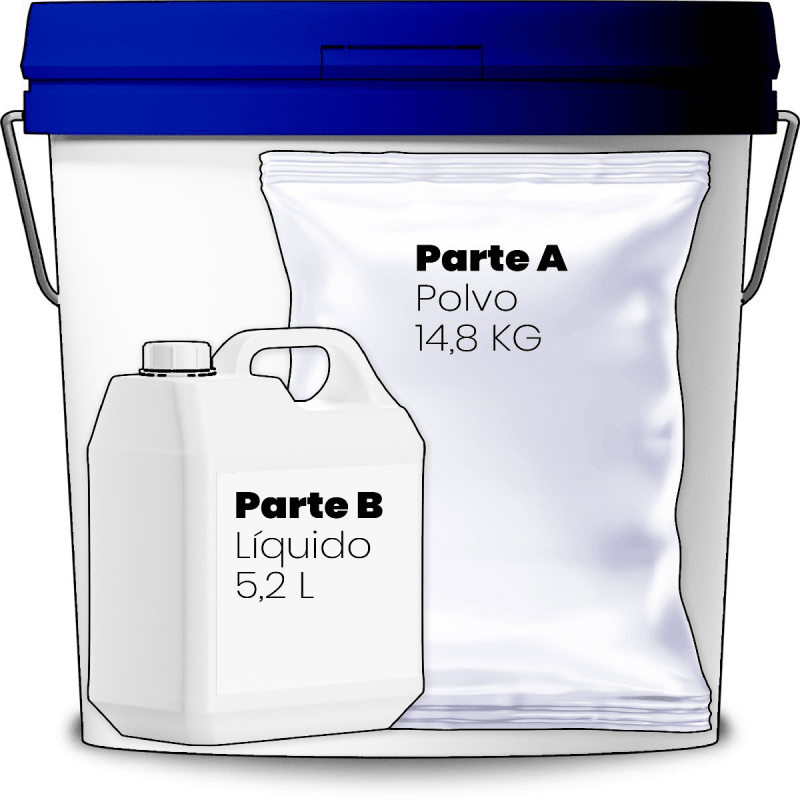 TX TOP BICOMPONENTE FLEX (A+B) GRIS 20KG2