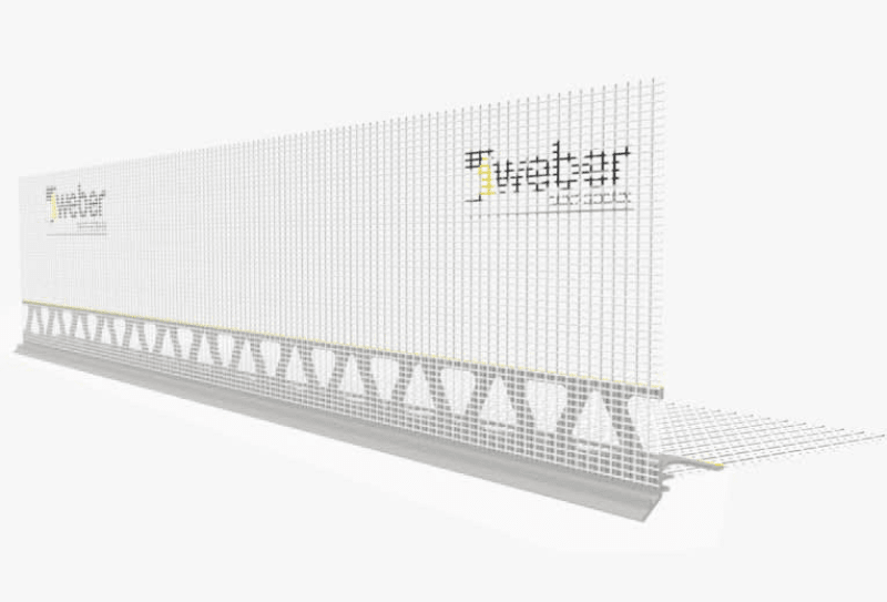 WEBER ESQUINERO EIFS PVC CON MALLA 2.5m 0