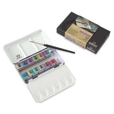 ACUARELAS REMBRANDT - 12 COLORES 1/2 PASTILLAS EFECTOS ESPECIALES1