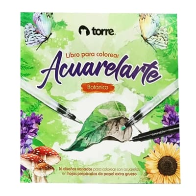 Libro para colorear Torre Acuarelarte - Variedad de diseños1