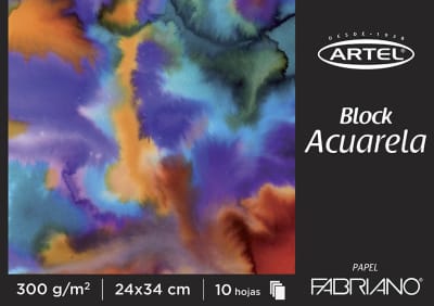 BLOCK FABRIANO ARTEL - 300 Grms 24x34 cm1