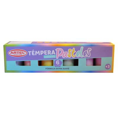 TEMPERAS ARTEL - ESTUCHE 6 COLORES PASTEL1