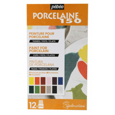 SET PEBEO PORCELANA Iniciación 2 - 12 Colores x 20ml1