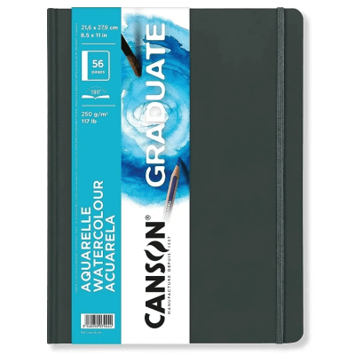 Libreta Canson Acuarela Graduate -250 gramos - variedad de tamaños
