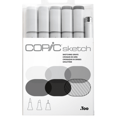 COPIC SKETCH - SET COLORES GRISES Y MULTILINER1
