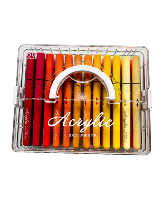SET MARCADORES ACRILÍCOS  60 COLORES PUNTA PINCEL