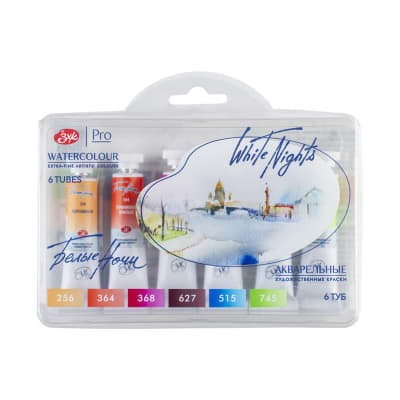 Set Acuarelas White Nights 6 Tubos