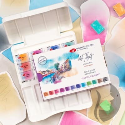 SET ACUARELAS WHITE NIGHTS - SET PASTEL 12 COLORES 1/1