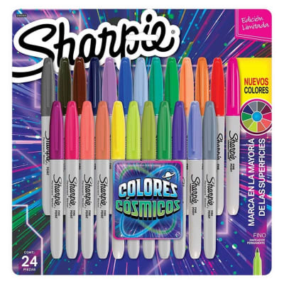 Marcadores Sharpie Set Cósmico 24 Colores Punta Fina1