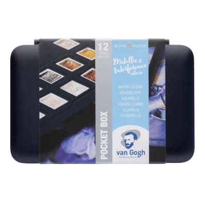 SET ACUARELAS VAN GOGH- METÁLICOS E INTERFERENCIA 12 1/2 PASTILLAS2
