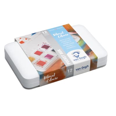 SET ACUARELAS VAN GOGH - COLORES VIBRANTES 12 1/2 PASTILLAS