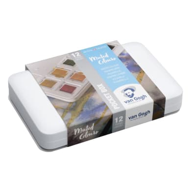 SET ACUARELAS VAN GOGH - COLORES TENUES 12 1/2 PASTILLAS