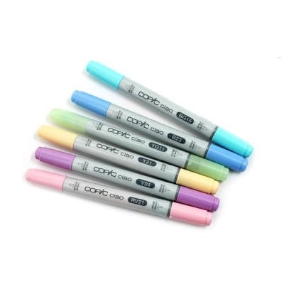 MARCADORES COPIC CIAO - SET PASTELES 6 COLORES