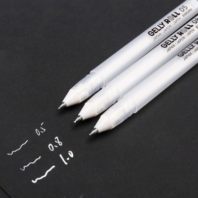 SET GELLY ROLL SAKURA BLANCO 3
